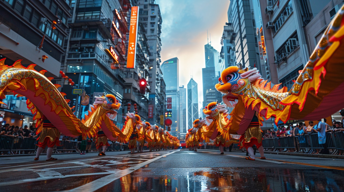 Dragon Dance showing the Chinese culture in the Philippines